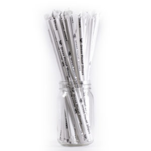 Wrapped durable paper straws, wrapped giant paper straws, eco-friendly wrapped giant paper straws