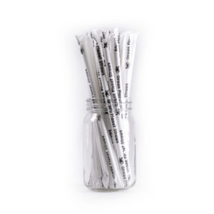 Wrapped giant durable paper straws, wrapped paper straws, eco-friendly wrapped paper straws